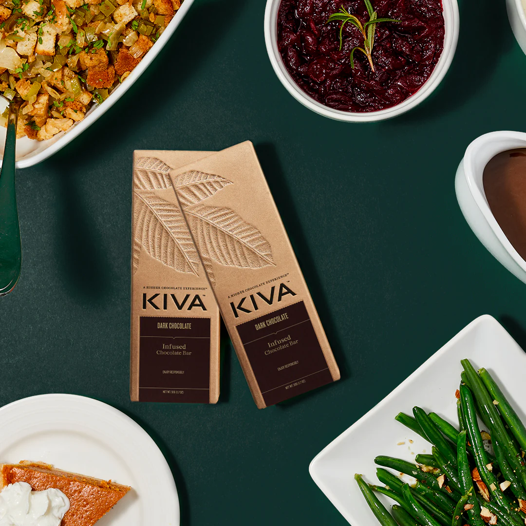 Kiva Dark Chocolate Bar 100mg - Image 2
